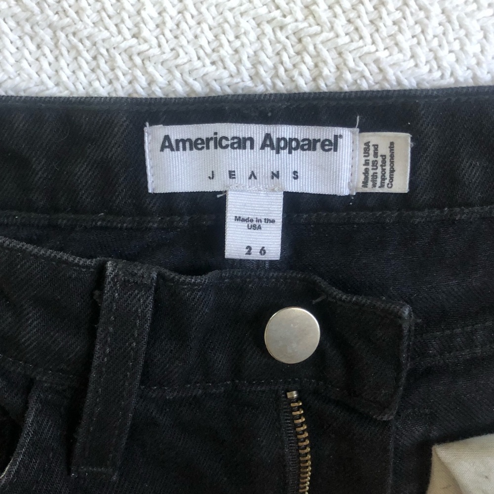 AMERICAN APPAREL BLACK JEANS
SIZE 26